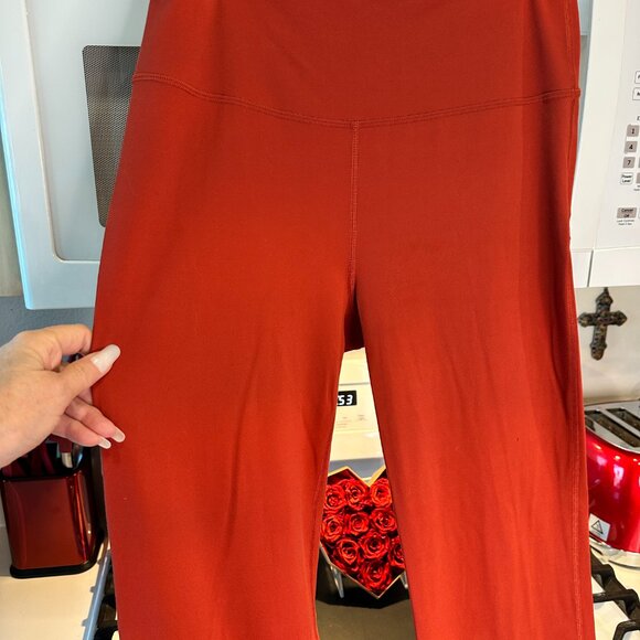 10 Lululemon burnt orange groove flair pants - Picture 3 of 3
